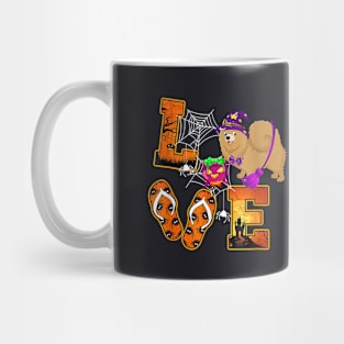 Pomeranian Love Halloween Boo Dog Mug